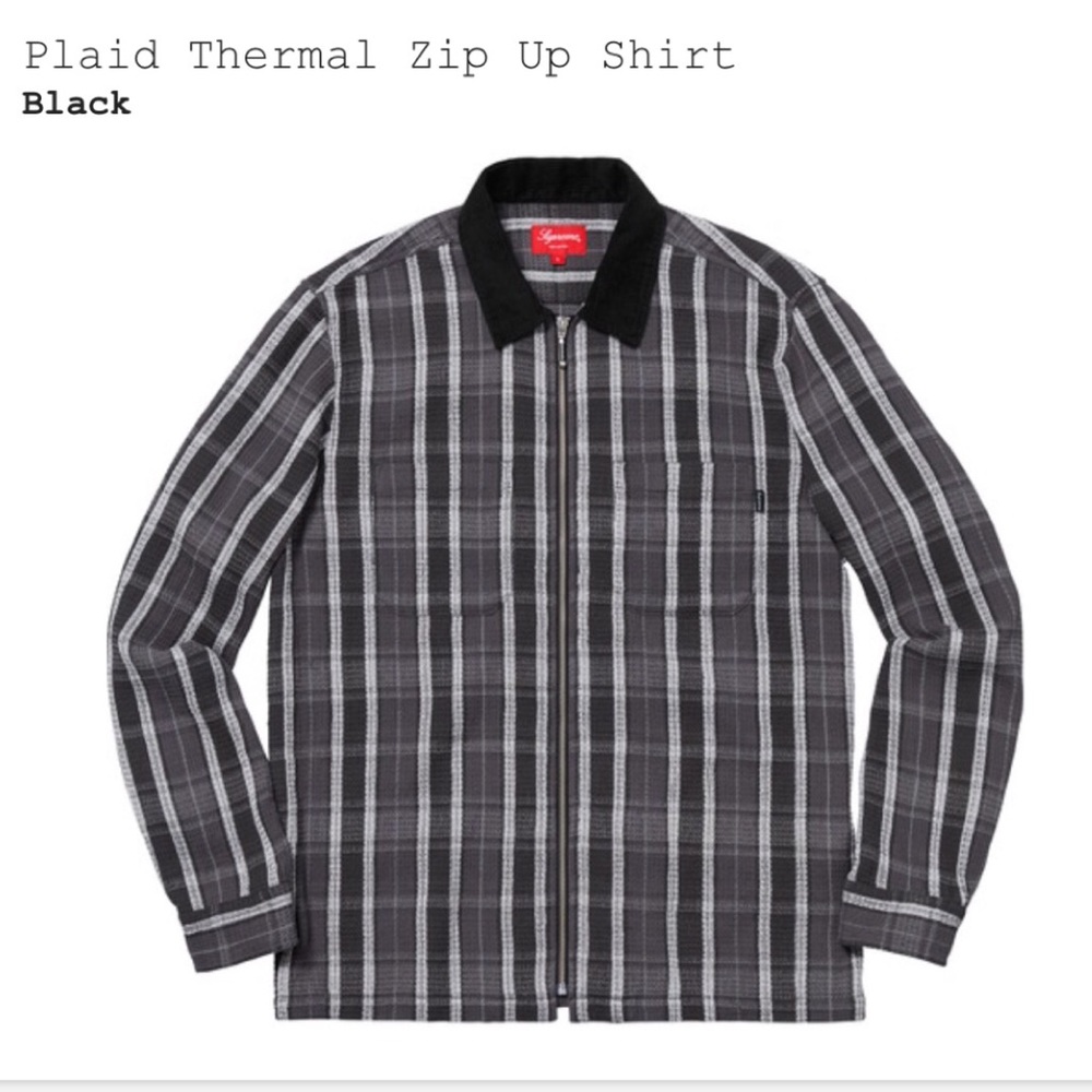 Supreme zip up long sleeve